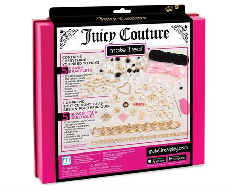 Набір для створення шарм-браслетів Make it Real Juicy Couture Королівський шарм 130 ел. (MR4404) - фото 1