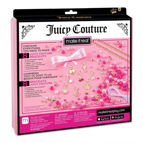 Набір для створення шарм-браслетів Make it Real Juicy Couture Рожевий стиль 185 ел. (MR4413) - фото 2