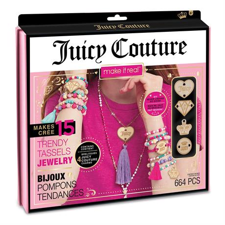 Набір для створення шарм-браслетів Make It Real Juicy Couture Модні прикраси з пензлями 664 ел. (MR4415) - фото 0