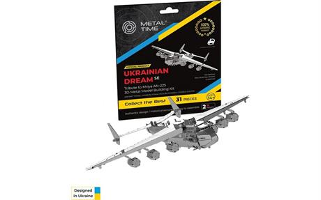 Колекційна модель-конструктор Metal Time Ukrainian Dream Official SE Ан-225 Мрія міні (MT001SE) - фото 9