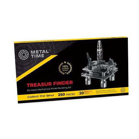 Коллекционная модель-конструктор Metal Time Treasure Finder Нефтяная платформа механическая (MT008) - фото 5