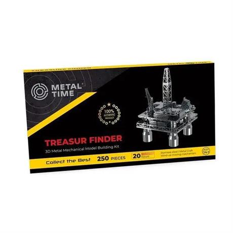 Коллекционная модель-конструктор Metal Time Treasure Finder Нефтяная платформа механическая (MT008) - фото 5
