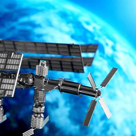 Колекційна модель-конструктор Metal Time Astronaut's Lodge Космічна станція МКС механічна (MT017) - фото 12