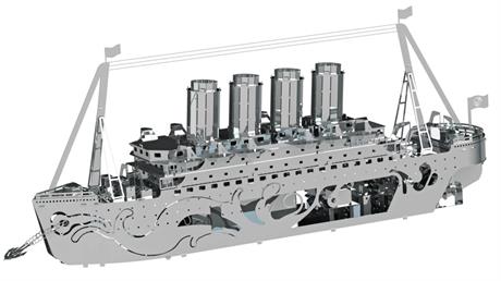 Колекційна модель-конструктор Metal Time Lost at Sea Корабель Титанік (MT044) - фото 1