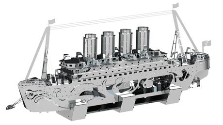Колекційна модель-конструктор Metal Time Lost at Sea Корабель Титанік (MT044) - фото 2