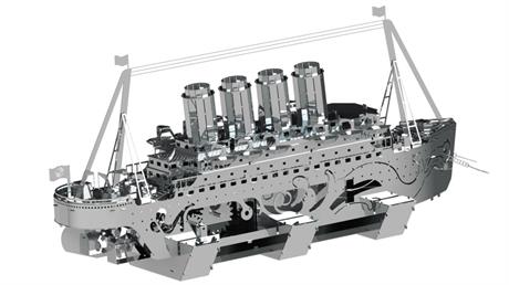 Колекційна модель-конструктор Metal Time Lost at Sea Корабель Титанік (MT044) - фото 4