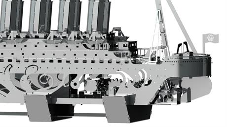 Колекційна модель-конструктор Metal Time Lost at Sea Корабель Титанік (MT044) - фото 5