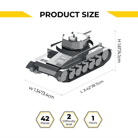 Коллекционная модель-конструктор Metal Time Pz.Kpfw. II танк (MT060) - фото 7