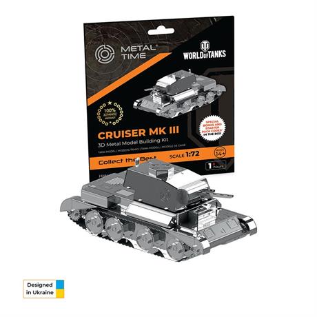 Коллекционная модель-конструктор Metal Time World of Tanks танк Cruiser Mk III (MT064) - фото 3