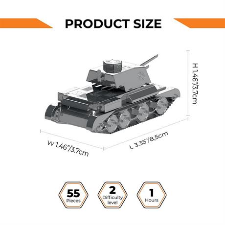 Коллекционная модель-конструктор Metal Time World of Tanks танк Cruiser Mk III (MT064) - фото 8