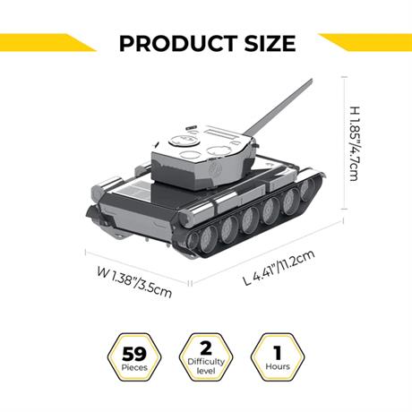 Коллекционная модель-конструктор Metal Time T-44 танк (MT072) - фото 7