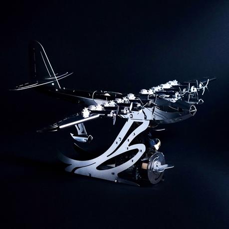 Колекцiйна модель-конструктор Metal Time Celestial Hercules Spruce Goose H-4 Aircraft Літак механічний (MT100) - фото 7