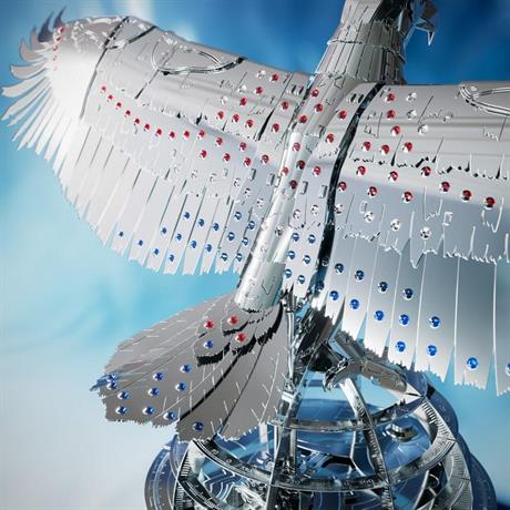 Колекционная модель Metal Time Unity Wings Eagle Silver Armor Crystal Edition (MT101SWRSK/READY) - фото 0
