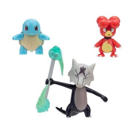 Набор игровых фигурок Pokemon W19 Магби, Сквиртл, Алло Маровак (PKW3600) - фото 1