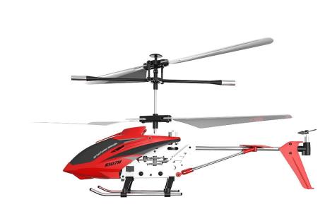Геліпоктер на радіокеруванні Syma з 2,4 ГГц із світлом, барометром та гіроскопом 22 см червоний (S107H Red) - фото 1