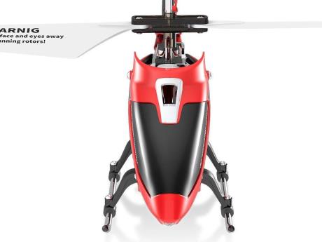 Геліпоктер на радіокеруванні Syma з 2,4 ГГц із світлом, барометром та гіроскопом 22 см червоний (S107H Red) - фото 7