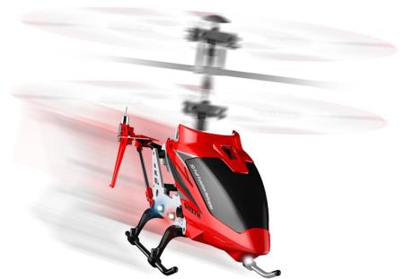 Геліпоктер на радіокеруванні Syma з 2,4 ГГц із світлом, барометром та гіроскопом 22 см червоний (S107H Red) - фото 8