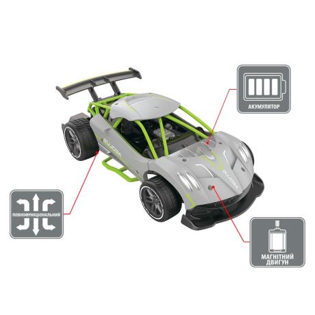 Машинка на радіокеруванні Sulong Toys Speed Racing Drift Aeolus сірий 1:16 (SL-284RHG) - фото 6