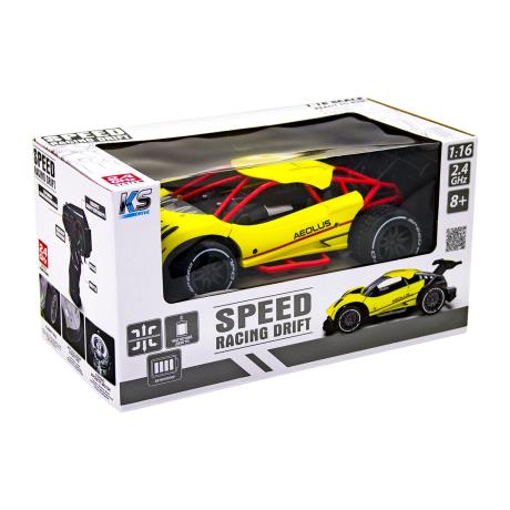Машинка на радіокеруванні Sulong Toys Speed Racing Drift Aeolus жовтий 1:16 (SL-284RHY) - фото 3