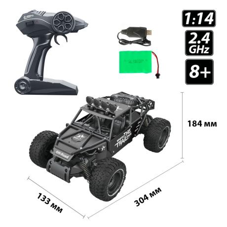 Машинка на радіокеруванні Sulong Toys Off-Road Crawler Race матовий чорний 1:14 (SL-309RHMBl) - фото 14