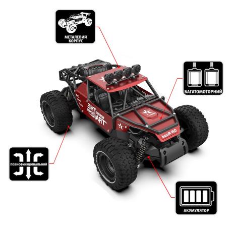 Машинка на радіокеруванні Sulong Toys Off-Road Crawler Race матовий червоний 1:14 (SL-309RHMR) - фото 18