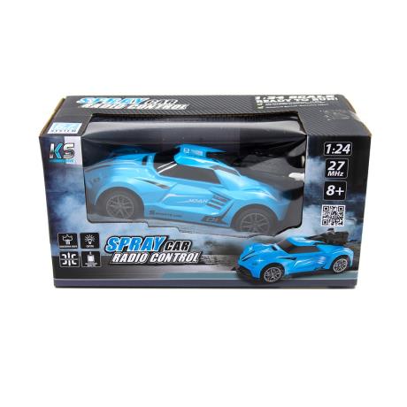 Машинка на радіокеруванні Sulong Toys Spray Car Sport зі світлом і парою блакитний 1:24 (SL-354RHBL) - фото 3