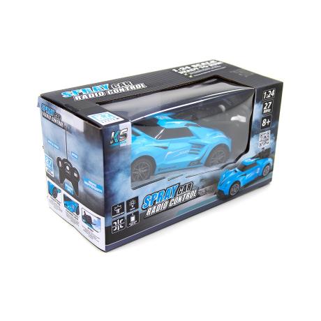 Машинка на радіокеруванні Sulong Toys Spray Car Sport зі світлом і парою блакитний 1:24 (SL-354RHBL) - фото 4