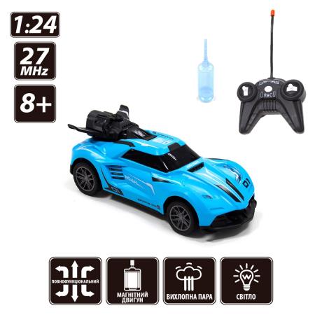 Машинка на радіокеруванні Sulong Toys Spray Car Sport зі світлом і парою блакитний 1:24 (SL-354RHBL) - фото 13