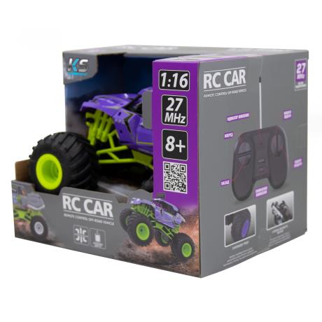 Машинка на радіокеруванні Sulong Toys Bigfoot Off-road фіолетовий 1:16 (SL-358RHV) - фото 1