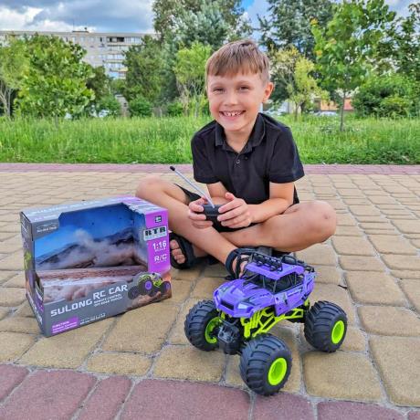 Машинка на радіокеруванні Sulong Toys Bigfoot Off-road фіолетовий 1:16 (SL-358RHV) - фото 10