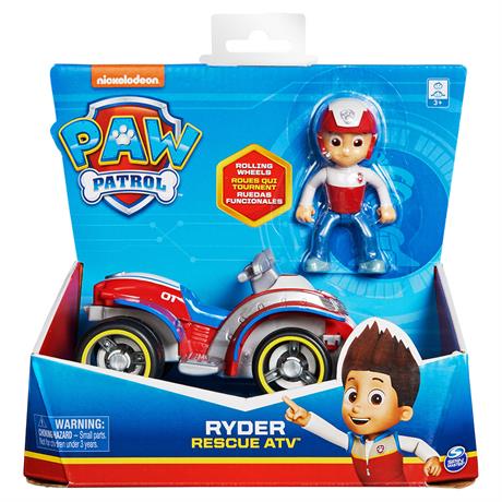 Ігровий набір Paw Patrol Рятувальний автомобіль з водієм Райдер (SM16775/8807) - фото 1