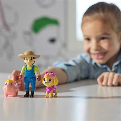 Набор фигурок Paw Patrol Скай, фермер Юми и свинки (SM17706/6070750) - фото 3