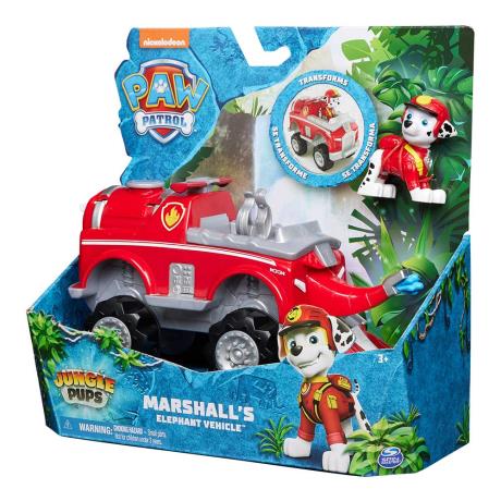 Ігровий набір Paw Patrol Джунглі Автомобіль-трансформер із водієм Маршал (SM17776/0600) - фото 1