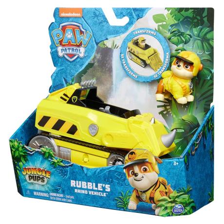 Игровой набор Paw Patrol Джунгли Автомобиль-трансформер с водителем Крепыш (SM17776/0624) - фото 1