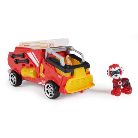 Игровой набор Paw Patrol Большие грузовики Большой спасательный автомобиль-трансформер с водителем Маршаллом (SM17776/4973) - фото 1