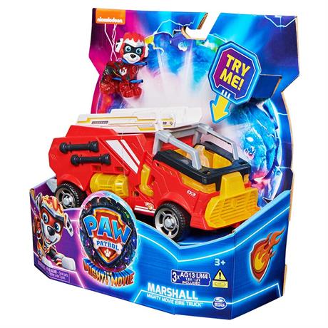 Ігровий набір Paw Patrol Щенячий патруль у кіно 2 Рятувальний автомобіль-трансформер із водієм Маршалом (SM17776/6481) - фото 1