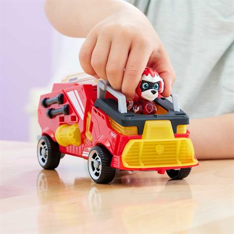 Ігровий набір Paw Patrol Щенячий патруль у кіно 2 Рятувальний автомобіль-трансформер із водієм Маршалом (SM17776/6481) - фото 8