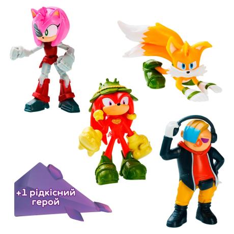Набор фигурок Sonic Prime Приключения Наклза 5 фигурок 6,5 см (SON2040B) - фото 1