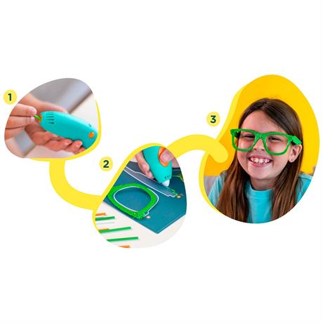 3D-ручка 3Doodler Start Plus для дитячої творчості базовий набір Креатив 72 стрижня (SPLUS) - фото 1