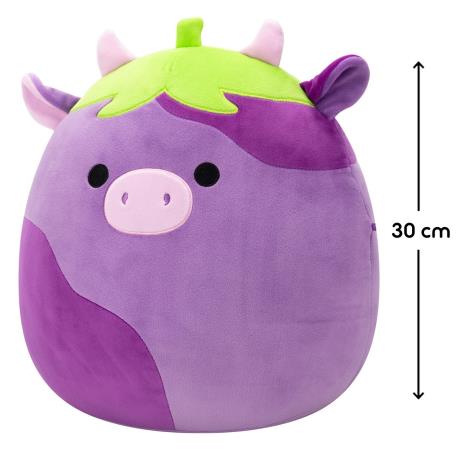 Мягкая игрушка Squishmallows Коровка-баклажан Фредерик 30 см (SQCR07969) - фото 1