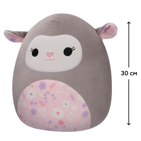 Мягкая игрушка Squishmallows Серый ягненок 30 см (SQER00912) - фото 1