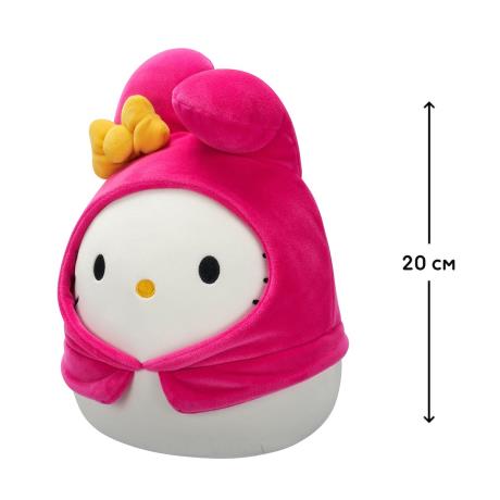 Мягкая игрушка Squishmallows Хэллоу Китти в образе Моя Мелоди 20 см (SQSN00390) - фото 4