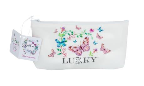 Косметичка на молнии, матовая белая, 20×10 см, марки «Lukky» (T18079) - фото 0