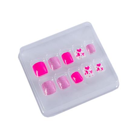 Детский набор для маникюра Lukky Накладные ногти многоразовые Pinky 10 шт. (T19426) - фото 3