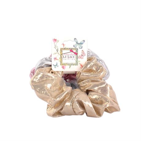 Набір дитячих резинок для волосся Lukky металік 3 шт. (T19600) - фото 0