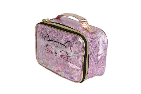 Косметичка Lukky Кошка с конфетти 21x13x12 см (T21398) - фото 2