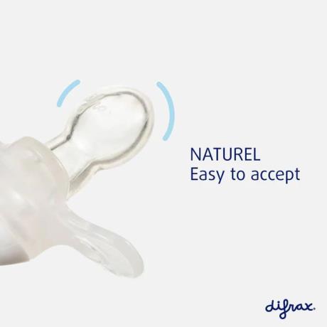 Пустушка силіконова Difrax Natural Uni з 20 міс. сірий (UN803 Stone) - фото 0