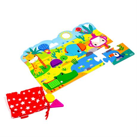 Пазл Fisher-Price Макси Зверюшки с деревянными фигурами (VT1100-01) - фото 2