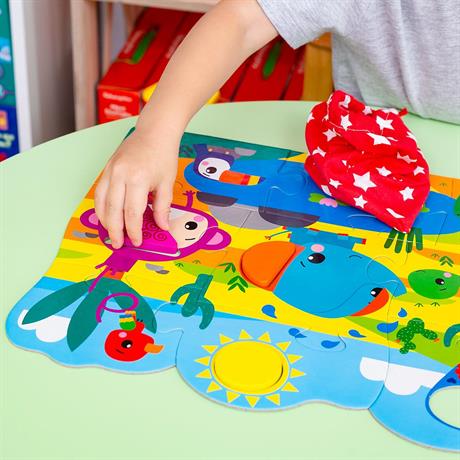 Пазл Fisher-Price Макси Зверюшки с деревянными фигурами (VT1100-01) - фото 3
