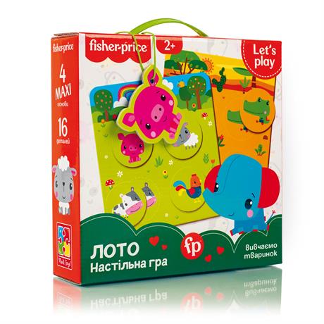 Настільна гра Fisher Price Лото Звірята (VT2910-01) - фото 0